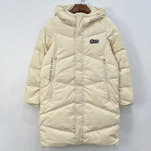 休闲连帽保暖防寒服K0B82YY76D 羽绒服冬季 Kappa卡帕女款 中长款