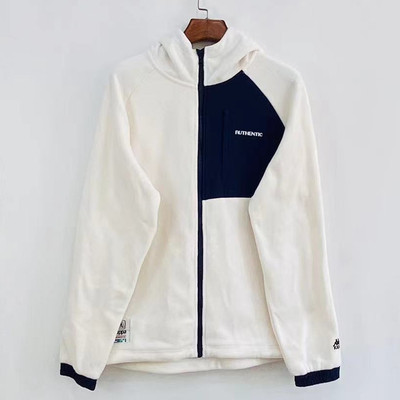 Kappa卡帕开身帽衫男秋冬休闲运动卫衣加绒保暖外套K0A52MK23