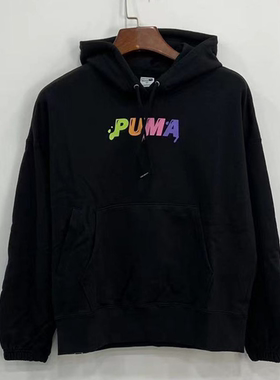 PUMA彪马女子运动卫衣春秋休闲连帽针织套头衫外套533049-51