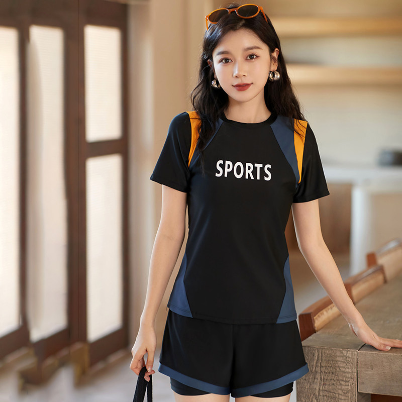 泡温泉泳衣女款大码胖MM2025新款爆款分体遮肚运动女士游泳馆专用
