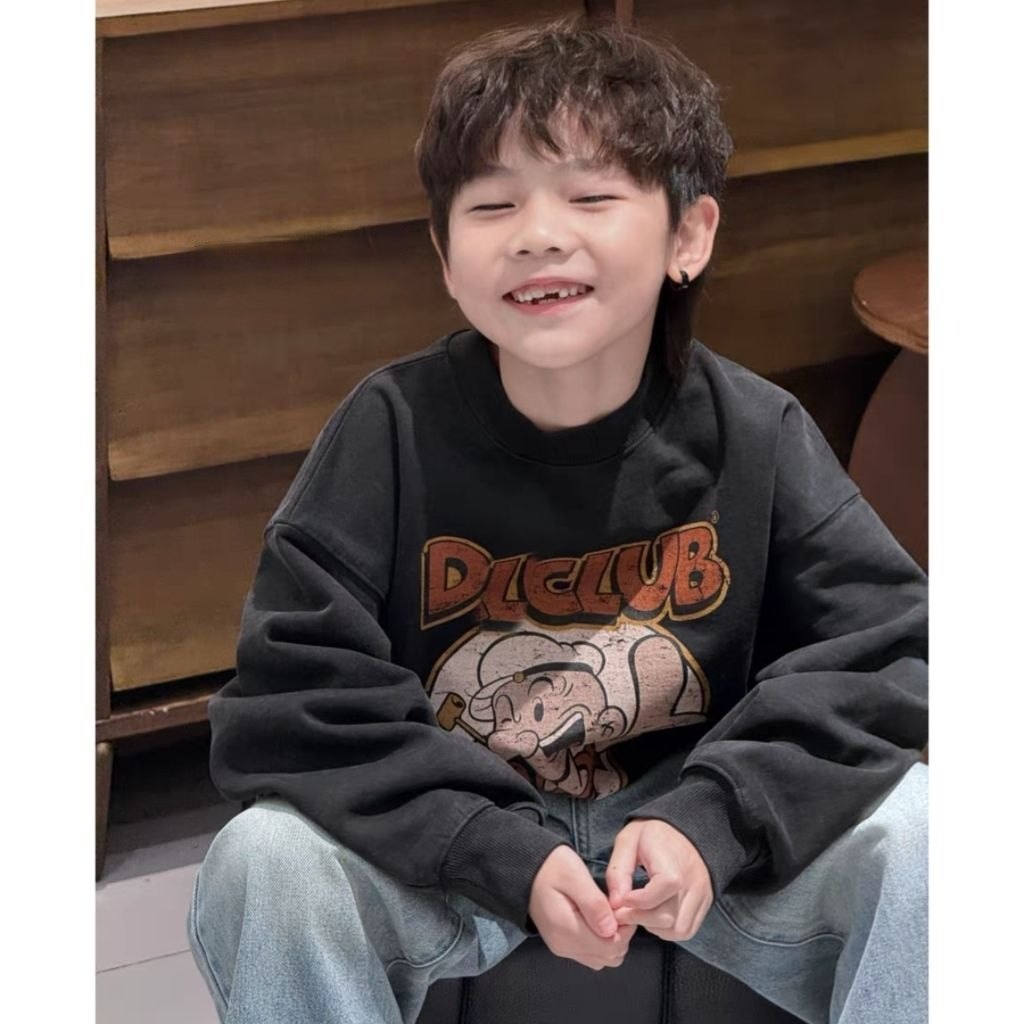 男孩加绒长袖卫衣新款童装儿童T恤日系男童中大童秋冬装宽松上衣t