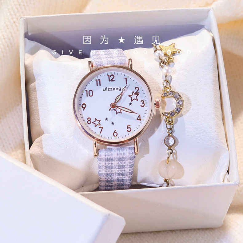 ulzzang礼物手表女款学生高级感小众设计初高中简约气质ins风创意