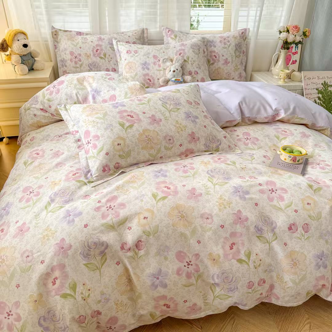 四件套100%纯棉斜纹北欧风