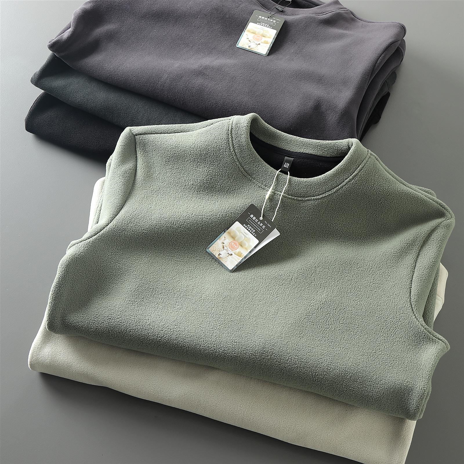 加绒加厚基础大众套头卫衣打底衫