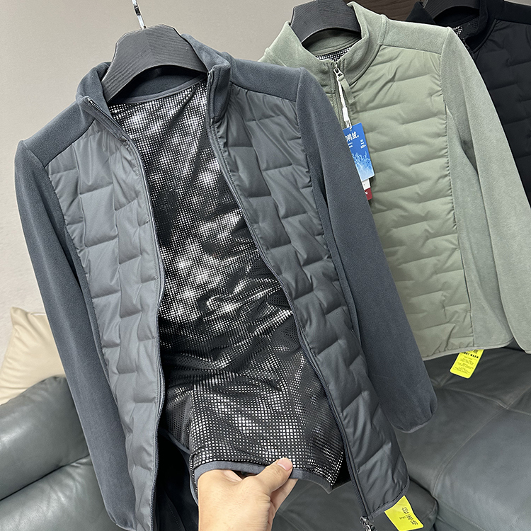 秋冬运动内搭休闲立领羽绒服男