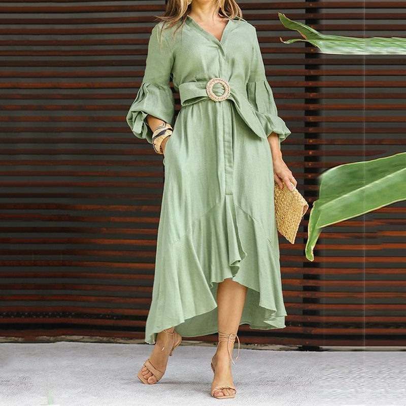 womenclothes绿色连衣裙