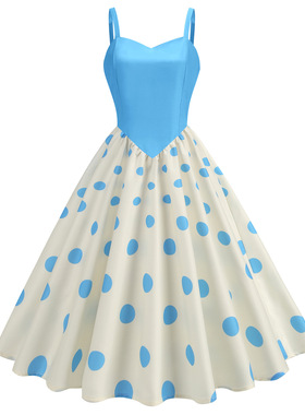 2026 women clothesL 跨境外贸新款夏季清凉吊带复古女装欧美印花