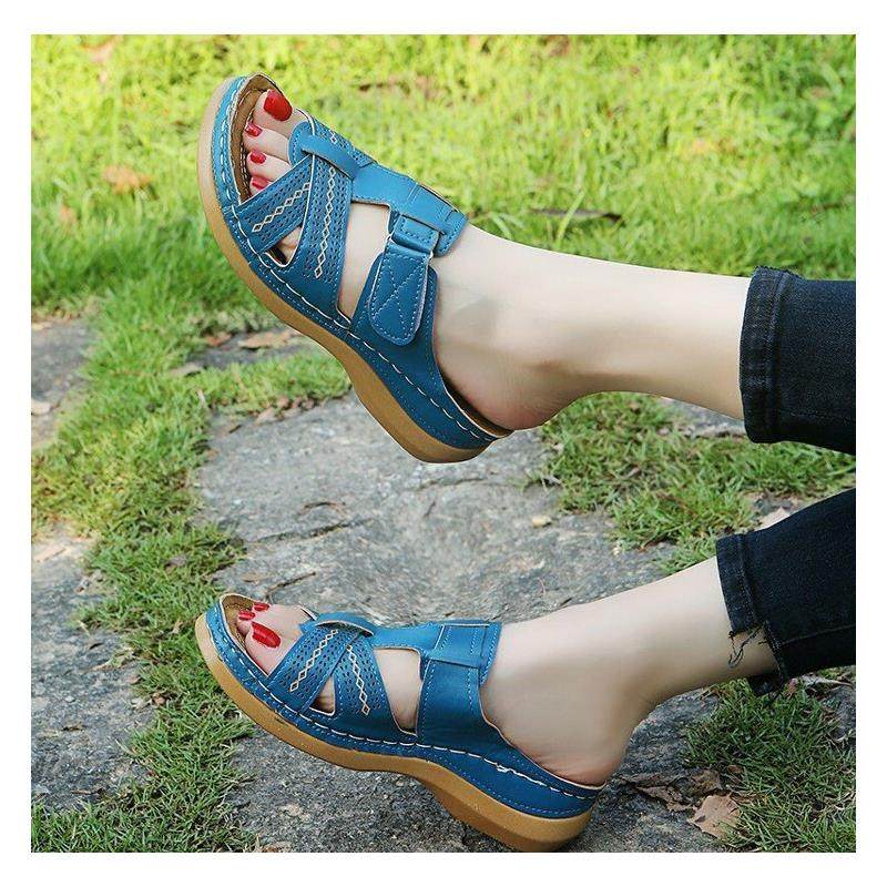 2026 shoes women跨境女鞋夏季新款一字型镂空鱼嘴坡跟魔术贴凉拖,户外/登山/野营/旅行用品,沙滩鞋/凉鞋/拖鞋,淘宝优惠券,粉丝福利购,淘宝优惠卷