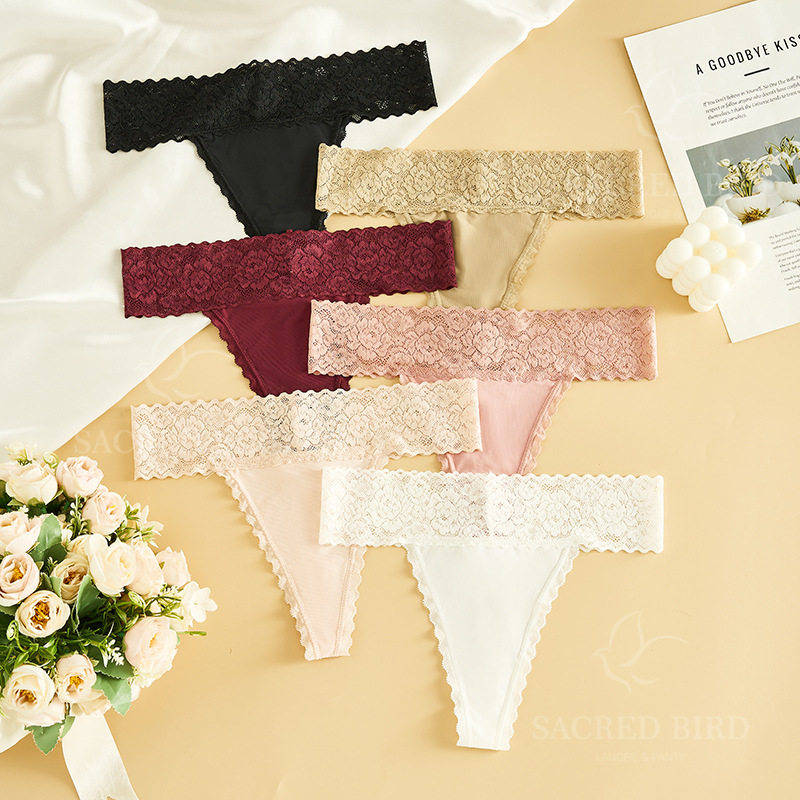 2026 women蕾丝腰边拼接无痕瑜伽运动少女内裤 性感T裤透气速干女,女士内衣/男士内衣/家居服,女丁字裤,淘宝优惠券,粉丝福利购,淘宝优惠卷
