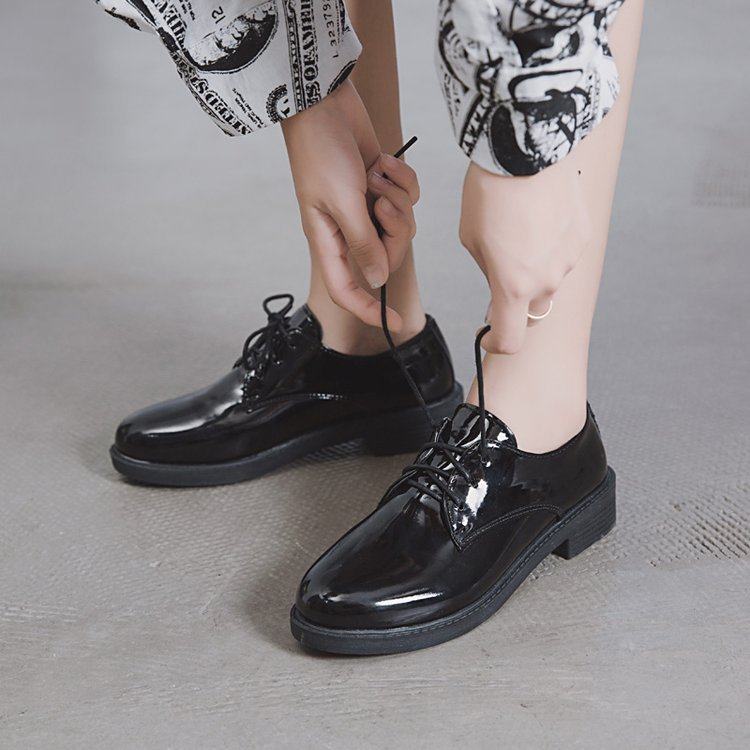 2026 shoes women黑色复古英伦风小皮鞋春季新款单鞋女学生平底港,流行男鞋,单鞋,淘宝优惠券,粉丝福利购,淘宝优惠卷