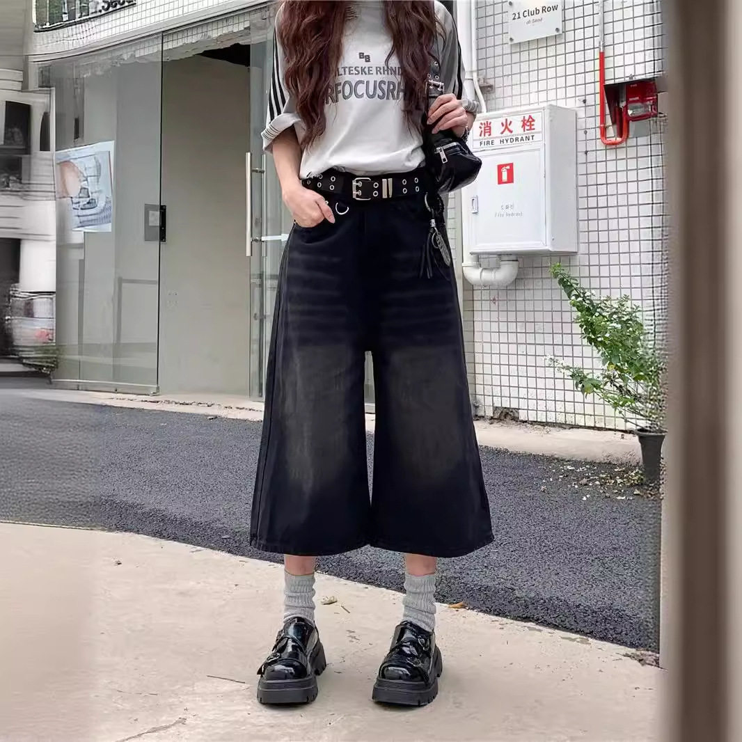 womenclothes阔腿7分牛