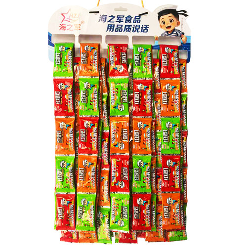 海之军红绿灯辣条挂板辣片零食
