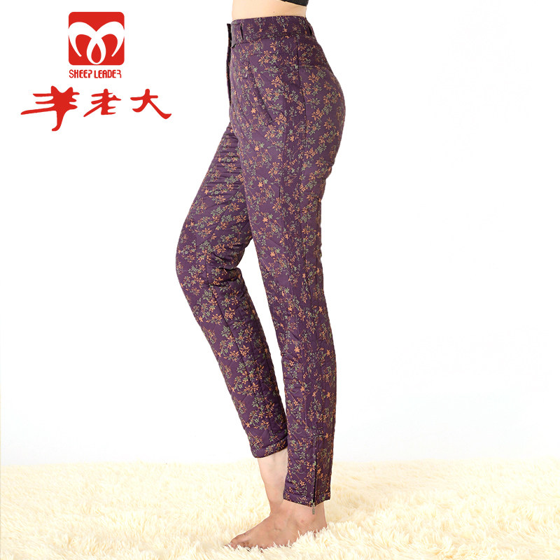 羊老大中老年棉裤 女东北加厚羊毛裤防风护腰护膝棉裤防寒羊毛裤