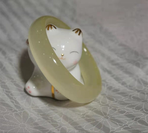 新疆燕子金丝精品阿玉皮手镯