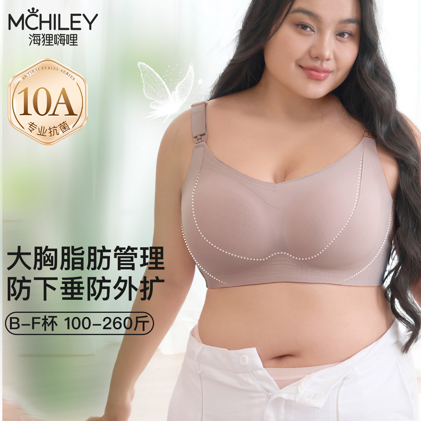 大胸哺乳内衣防下垂聚拢产后喂奶文胸罩孕妇大码孕期专用薄全免女