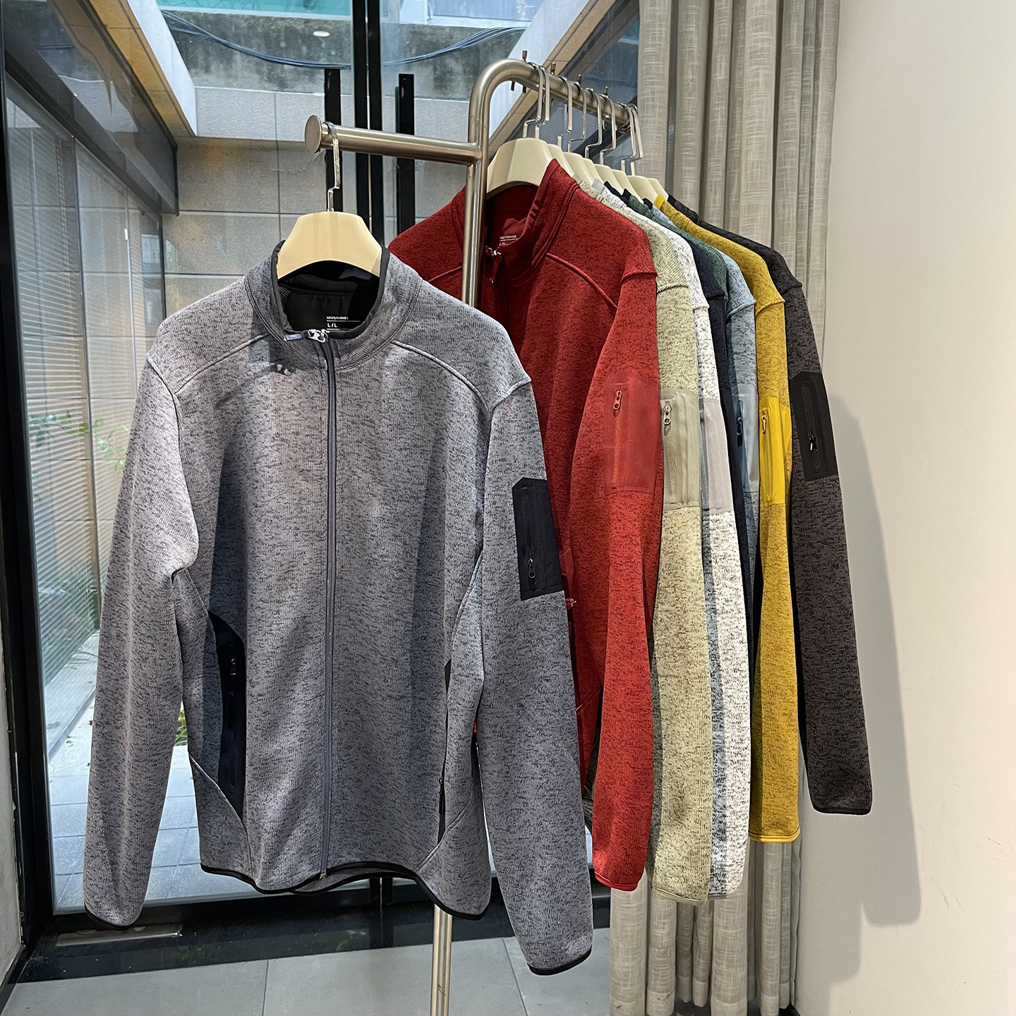 袅平替COVR 柜2000户外压胶口袋男女立领抓绒衣开衫运动夹克外套,男装,卫衣,淘宝优惠券,粉丝福利购,淘宝优惠卷