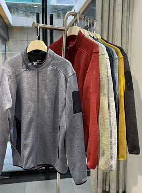 袅平替COVR 柜2000户外压胶口袋男女立领抓绒衣开衫运动夹克外套