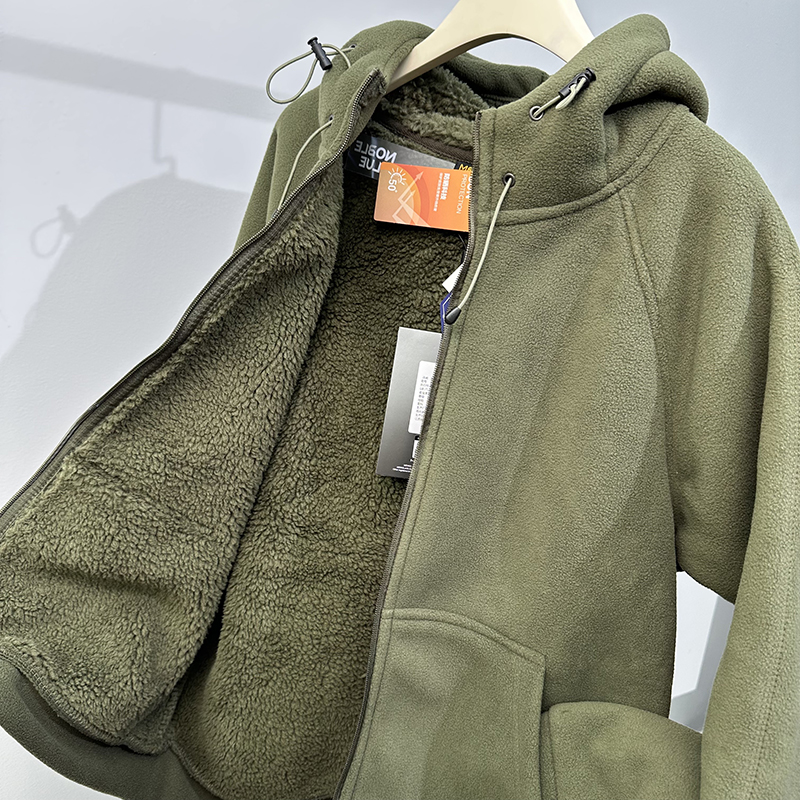 lulu平替秋冬摇粒绒加厚保暖外套