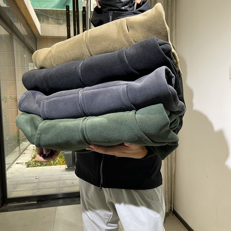 外贸工厂订单重磅双面摇粒绒外套