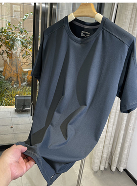 ABOX系列 美式休闲户外3D立裁棉感速干弹力运动短袖健身圆领T恤