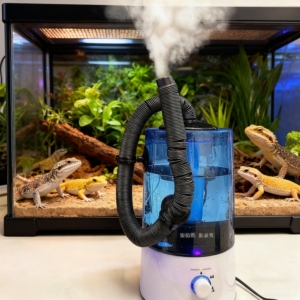 带喷雾管爬宠加湿器超声波雾化器动植物加湿培育混泥土培育箱大雾