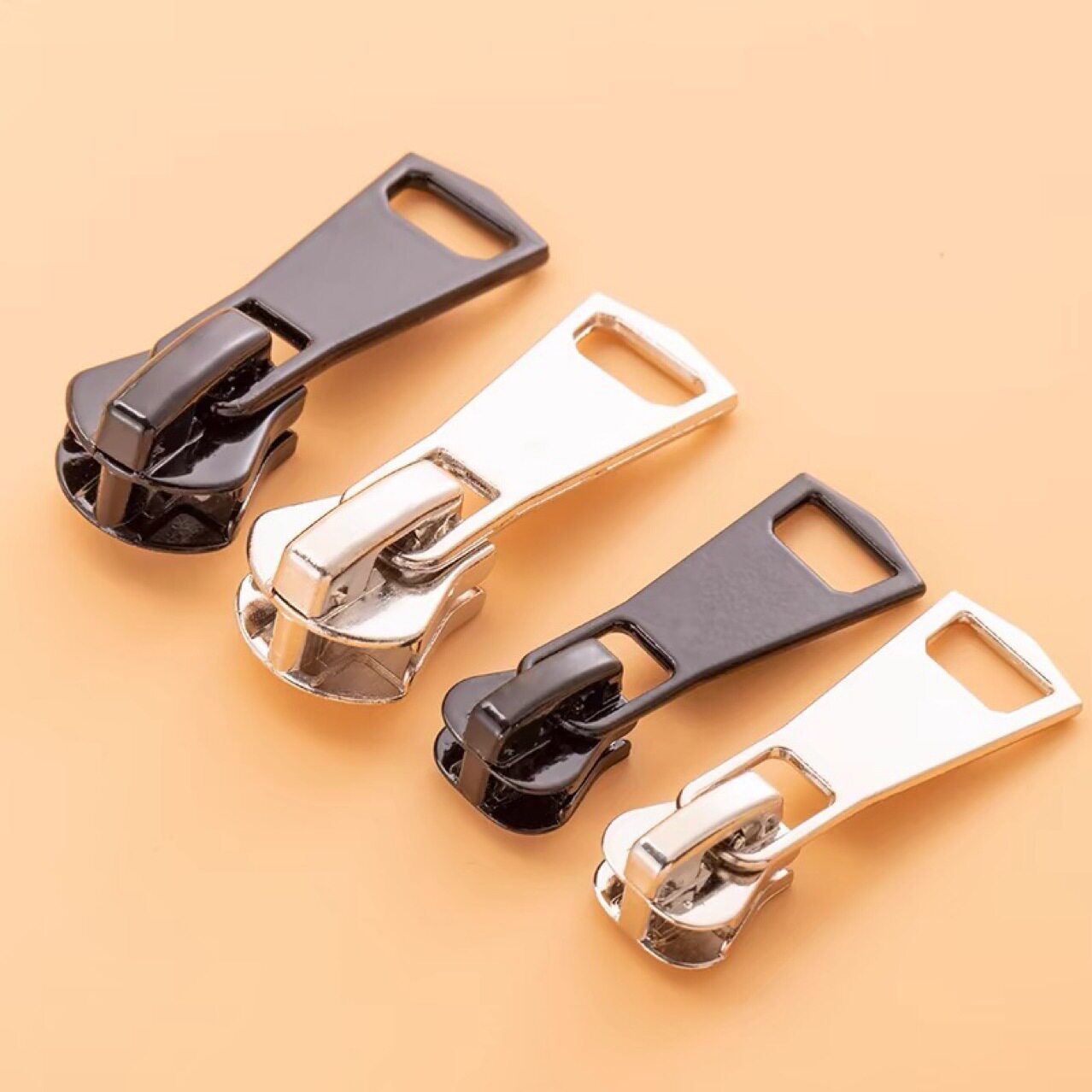 通用拉链头3号5#8金属树脂衣服外套校服服装羽绒服夹克单开双拉锁