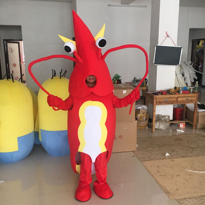 小龙虾卡通人偶服装螃蟹企鹅