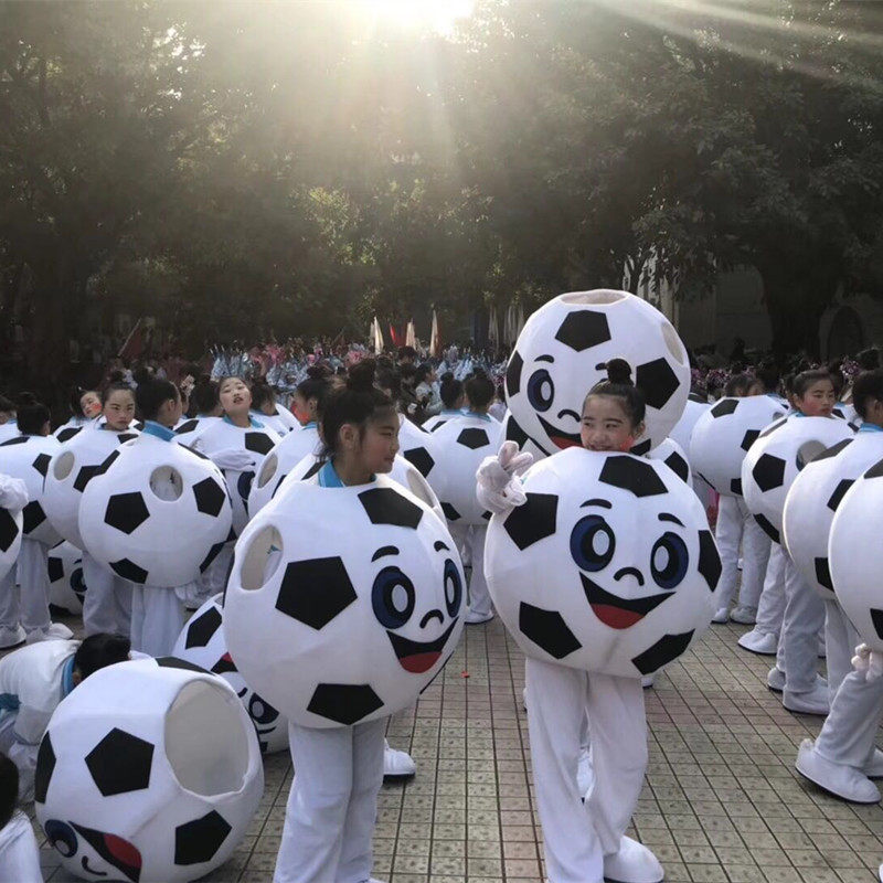 足球世界杯卡通人偶服装篮球定制