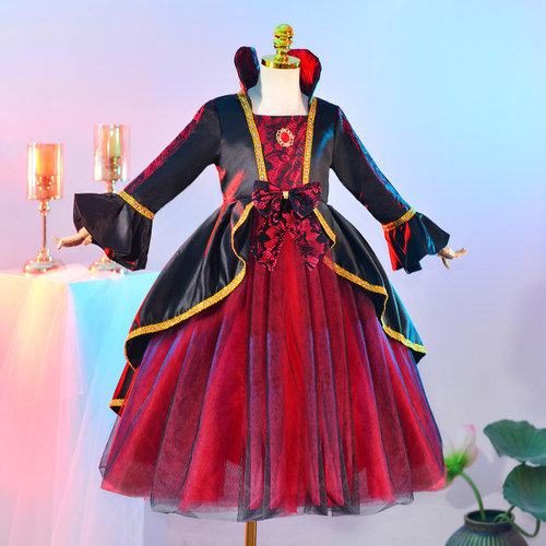 女童公主幼儿园万圣节女巫演出服