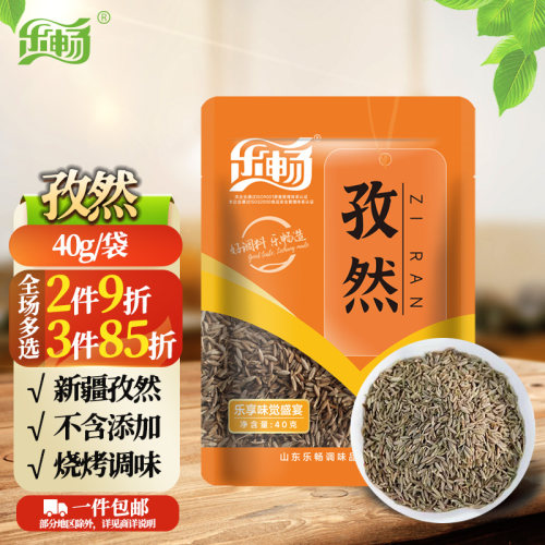 乐畅新疆孜然40g 无硫熏 香辛调味料烧烤烤肉烤串撒料孜然粒香料