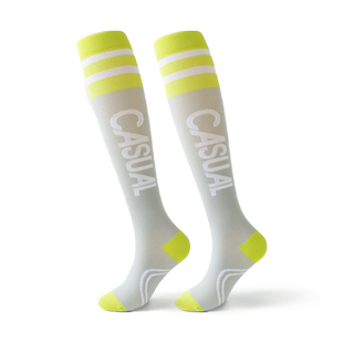 专业运动肌能压缩袜跑步女压力袜跳绳健身训练袜马拉松中长筒袜子