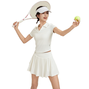 网球服套装羽毛球短裙女士新款运动专业上衣衣服女装跑步打网球裙