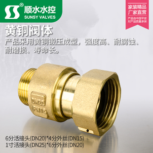 自来水表前后止回阀防空转倒流止水阀DN15mm4分转6内外丝单向逆止