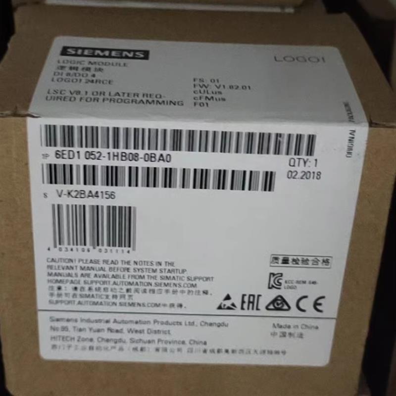 议价西门子LOGO! 230RCE逻辑模块 8DI/4DO 6ED1052-1HB08-0BA0/OB