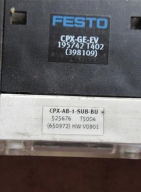 议价二手拆机费斯托FESTO电磁阀FESTO CPX-AB-1-SUB-BU  525676