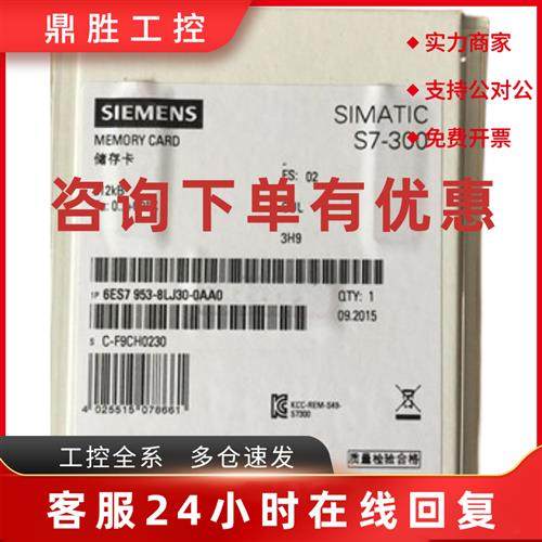 议价1P6ES7953-8LF20-0AA0原装MMC卡 S7-300 6ES79538LF200AA0