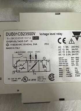 议价CARLO GAVAZZI继电器DUB01CD4810V DUA01C724500V全新原装现