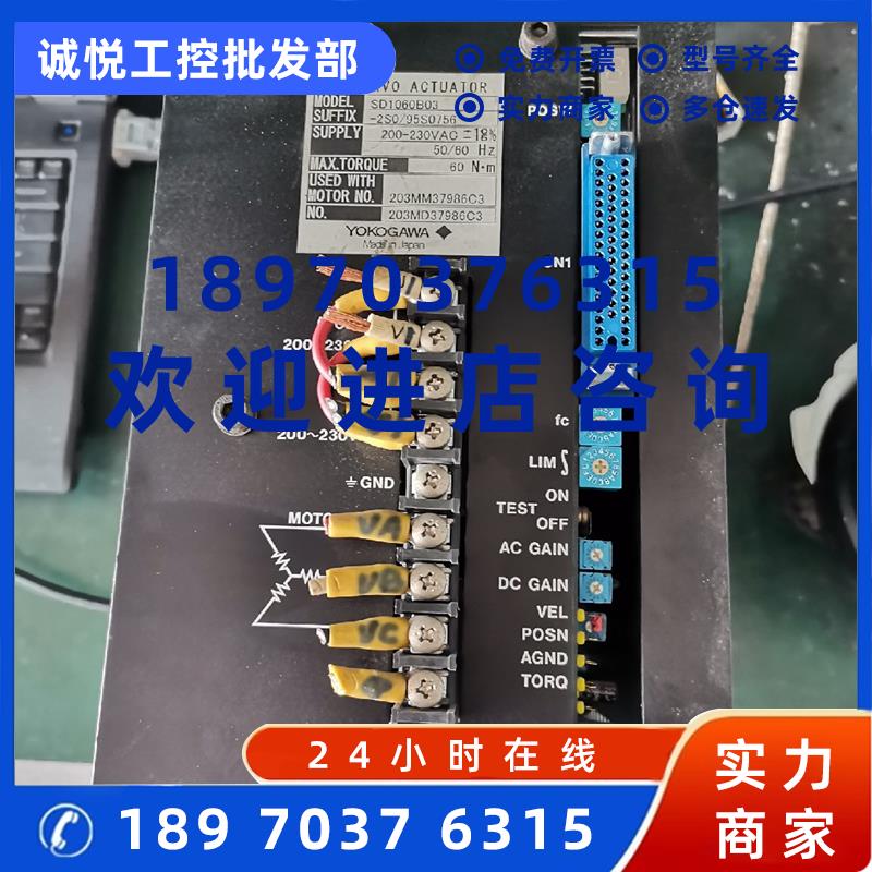 议价SD1060B03 SD1060B03-2S0/95S0756 FLT-2Q01横河伺服PA1M011