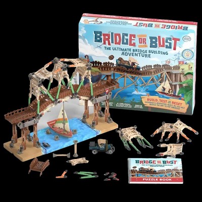 正版Bridge or Bust造桥积木桌游卡牌英文版家庭益智休闲聚会游戏