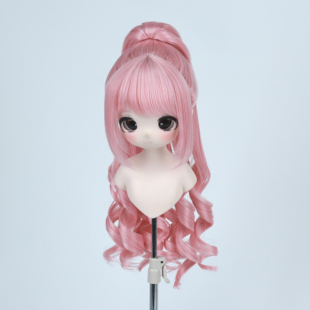 桃气岛屿BJD假发单马尾暖暖造型发
