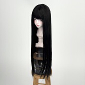 桃气岛屿BJD假发仿马海毛丝超柔软服帖基础款 齐刘海长发成品毛