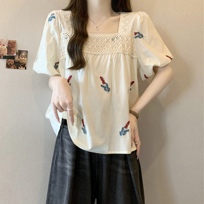 大码女装遮肚子泡泡袖方