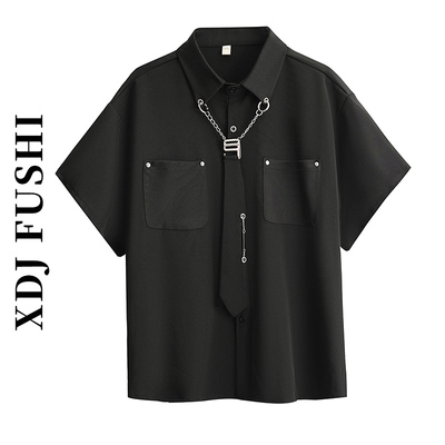 领带外套设计感长袖夏季痞帅宽松