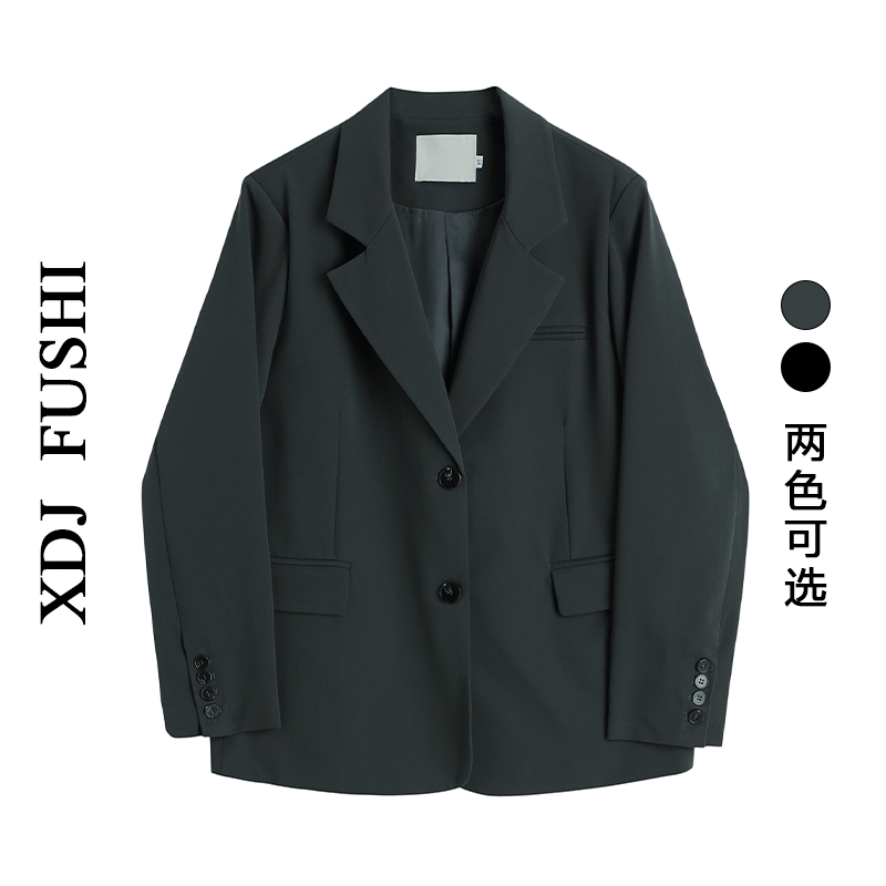 炸街小众百搭风宽松显瘦西装外套
