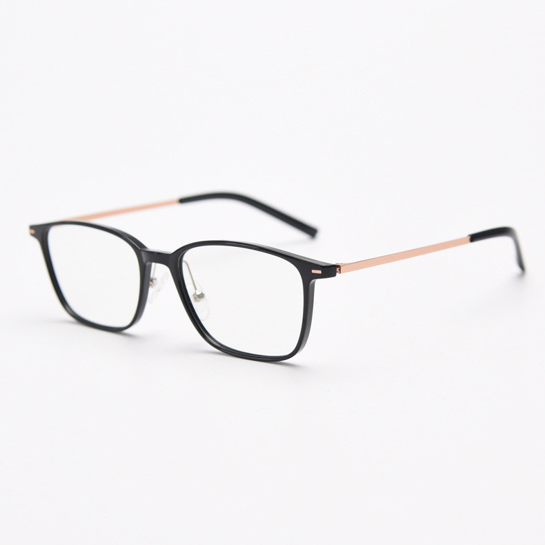 8克金属细边轻近视眼镜男女小方框平光镜架TR90学生可配度数百搭