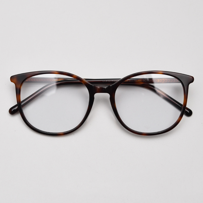 大框手造板材眼镜黑框椭圆素颜网红款可配近视男女小框防蓝光镜架