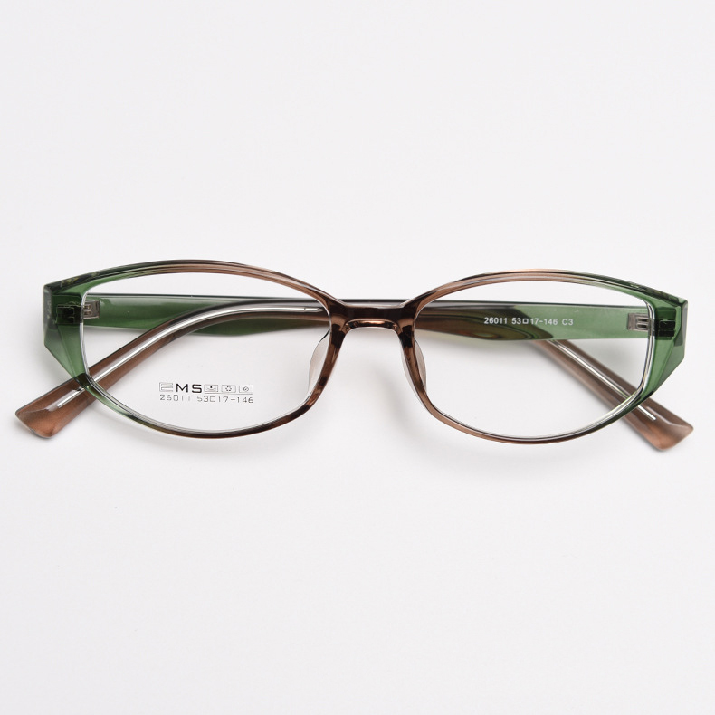 时尚小猫眼TR90超轻眼镜框女士大框玳瑁色椭圆形近视眼镜配近视