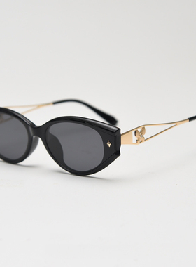 欧美时尚高级个性猫形太阳眼镜女网红素颜潮流街拍旅游尼龙墨镜