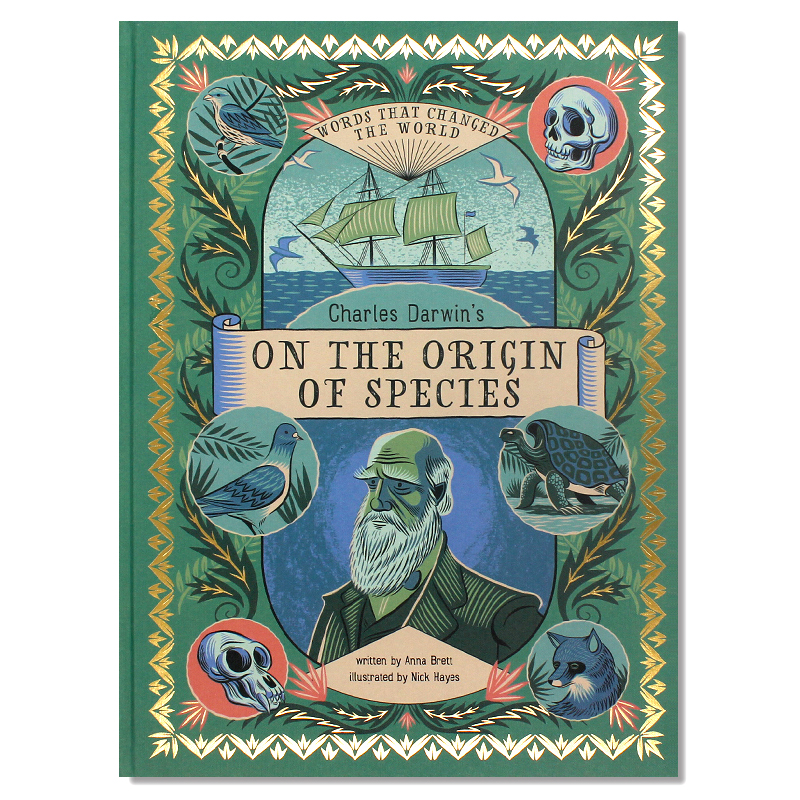 现货 Charles Darwin's On the Origin of Species达尔文：物种起源儿童物理科学知识入门绘本关键术语概念词汇进口英文原版