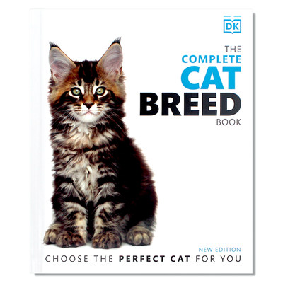 现货 The Complete Cat Breed Book 猫咪完整品种介绍 DK百科 猫猫基本健康实用指南 家猫特点与选猫建议收录 进口英文原版